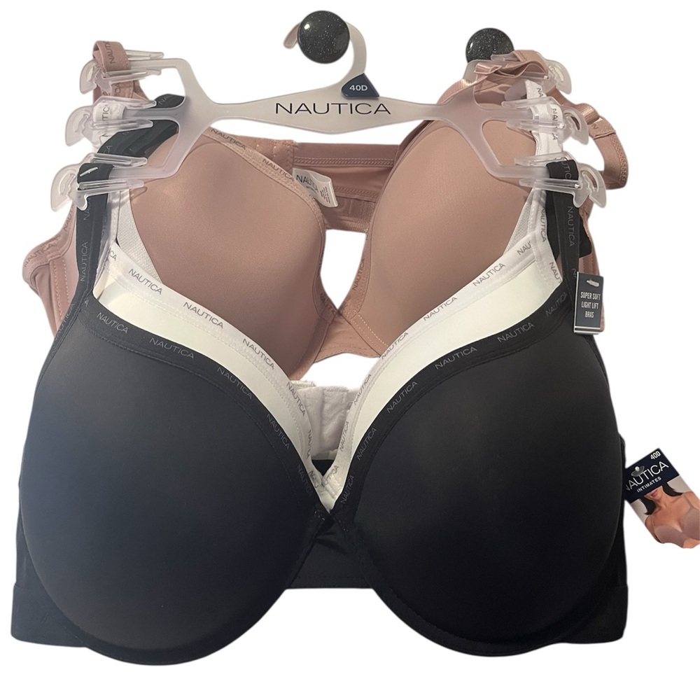 Nautica 3 Pack Bras 40D